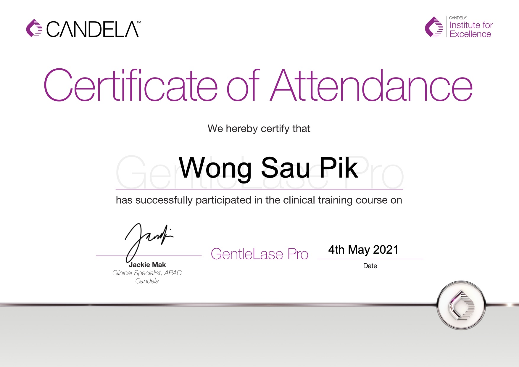 GentleLase_Pro_Certifcate_WongSauPik(Yanis)